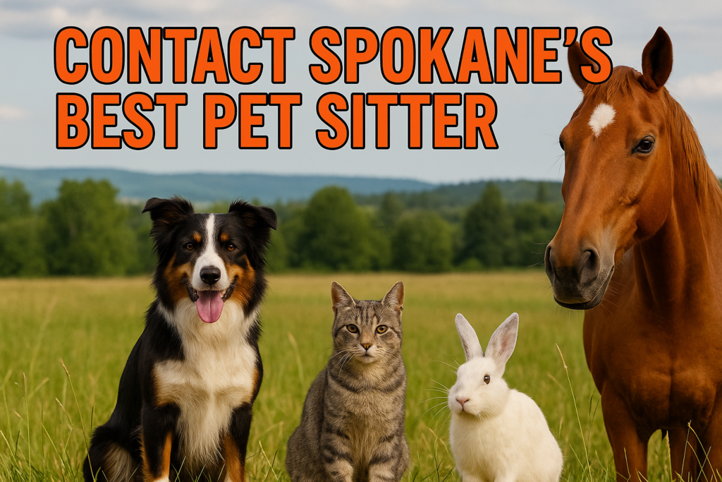 contact Spokane's Best Pet Sitter
