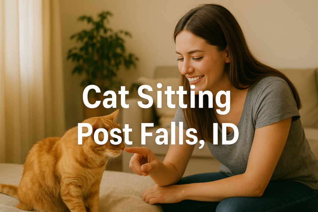 woman cat sitting in Post Falls, ID